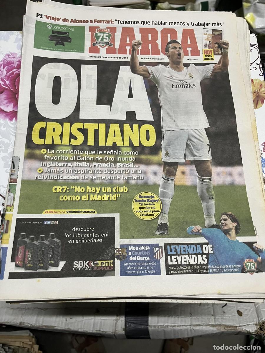 Coleccionismo deportivo: MARCA (22-11-2013) CR7 CRISTIANO RONALDO ALONSO FERRARI RAFAEL NADAL COURTOIS