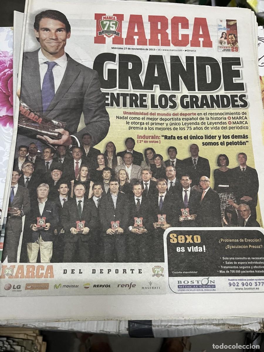 Coleccionismo deportivo: MARCA (27-11-2013) RAFAEL NADAL MEJOR DEPORTISTA ESPA&Ntilde;OL MARCA DEL DEPORTE