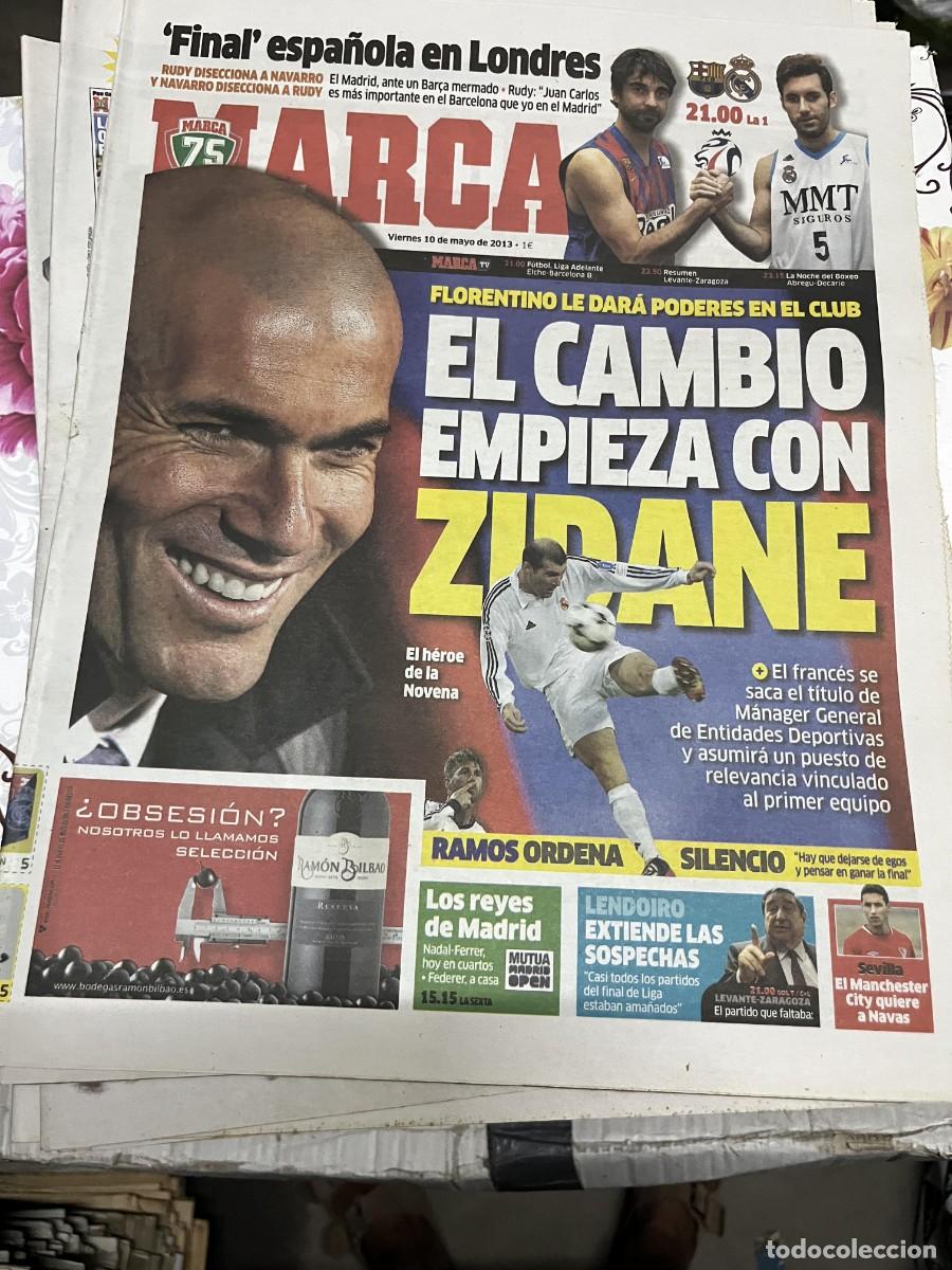 Coleccionismo deportivo: MARCA (10-5-2013) BALONCESTO BARCELONA REAL MADRID FICHAJE MANAGER ZIDANE LENDOIRO