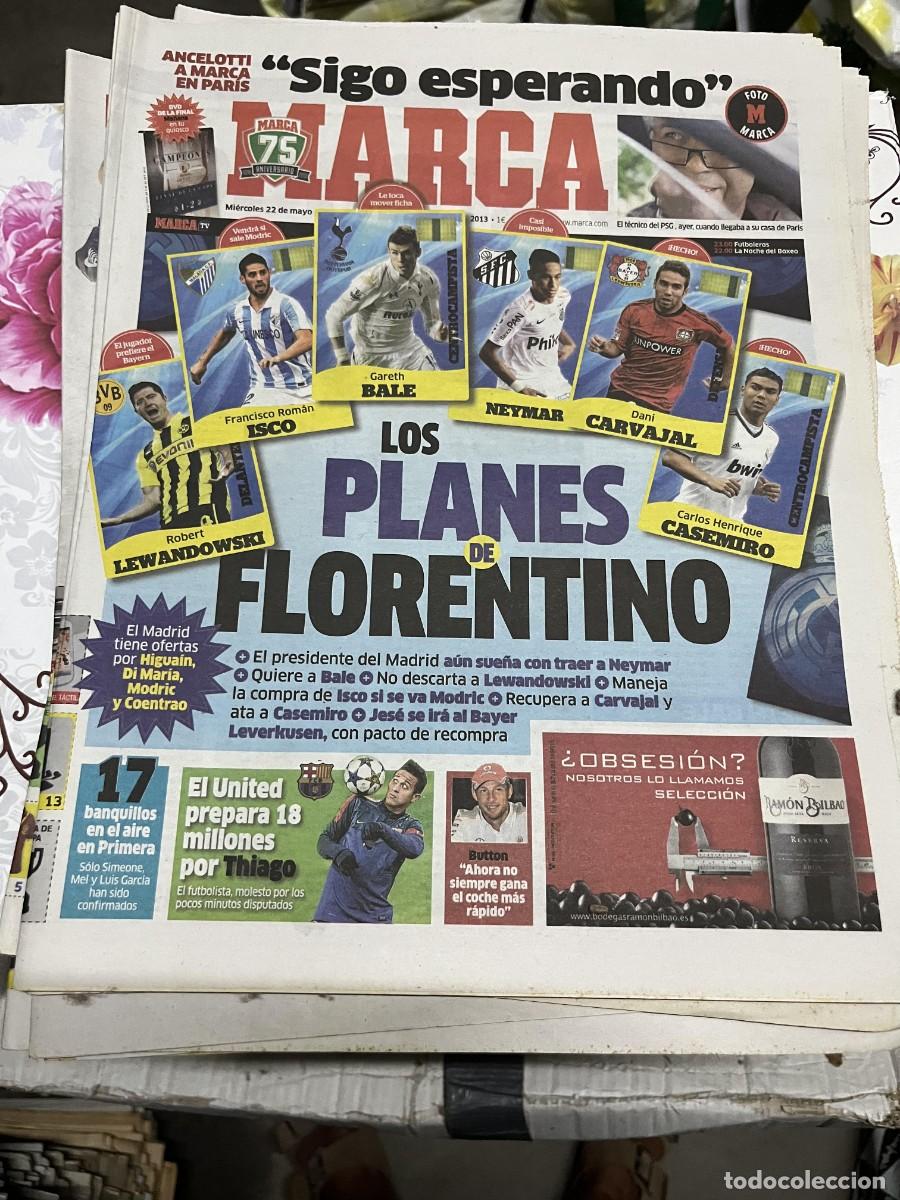Coleccionismo deportivo: MARCA (22-5-2013) LOS PLANES DE FLORENTINO PEREZ REAL MADRID THIAGO BUTTON