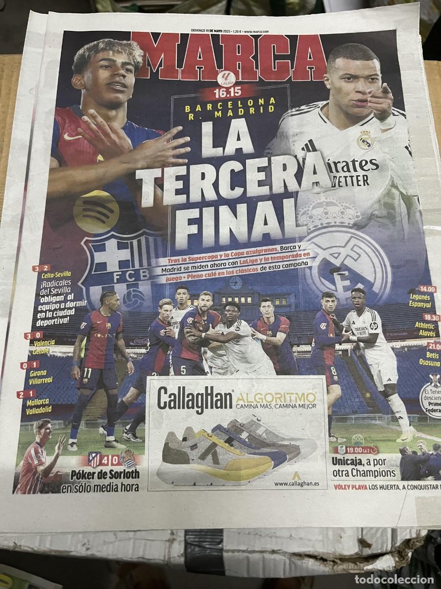 Coleccionismo deportivo: MARCA (11-5-2025) EL CLASICO HOY BARCELONA REAL MADRID MBAPPE LAMINE YAMAL JORNADA LIGA