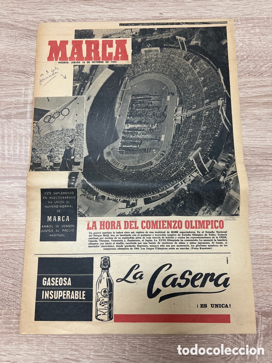 Coleccionismo deportivo: MARCA 15 octubre 1964 suplemento olimpiadas Tokyo