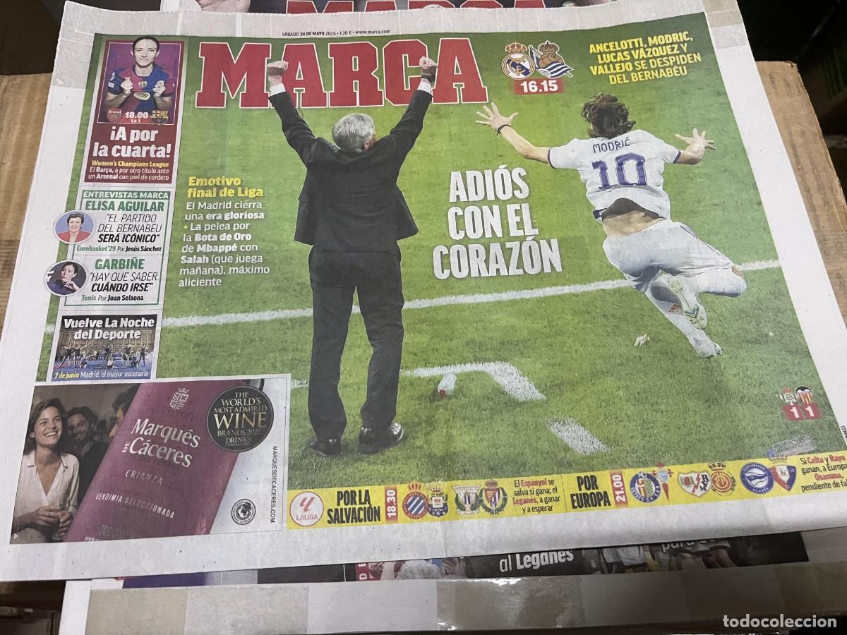 Coleccionismo deportivo: MARCA (24-5-2025) HOY REAL MADRID REAL SOCIEDAD WOMENS CHAMPIONS ARSENAL BARCELONA FEMENINO
