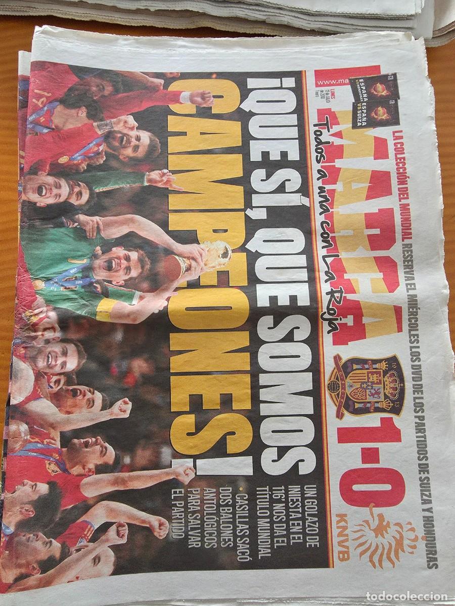Coleccionismo deportivo: MARCA 12 Julio 2010 - &iexcl;Espa&ntilde;a Campeona del Mundo! (Iniesta / Sud&aacute;frica)