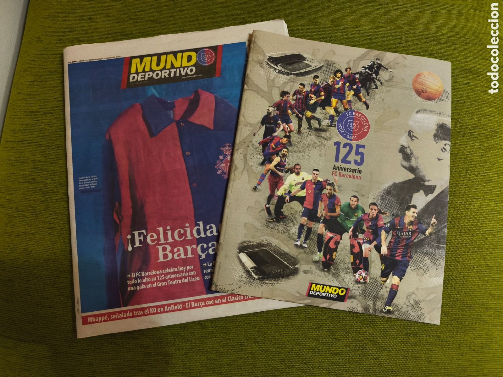 Sports collectibles: MUNDO DEPORTIVO ESPECIAL 125 ANIVERSARIO DEL F&Uacute;TBOL CLUB BARCELONA