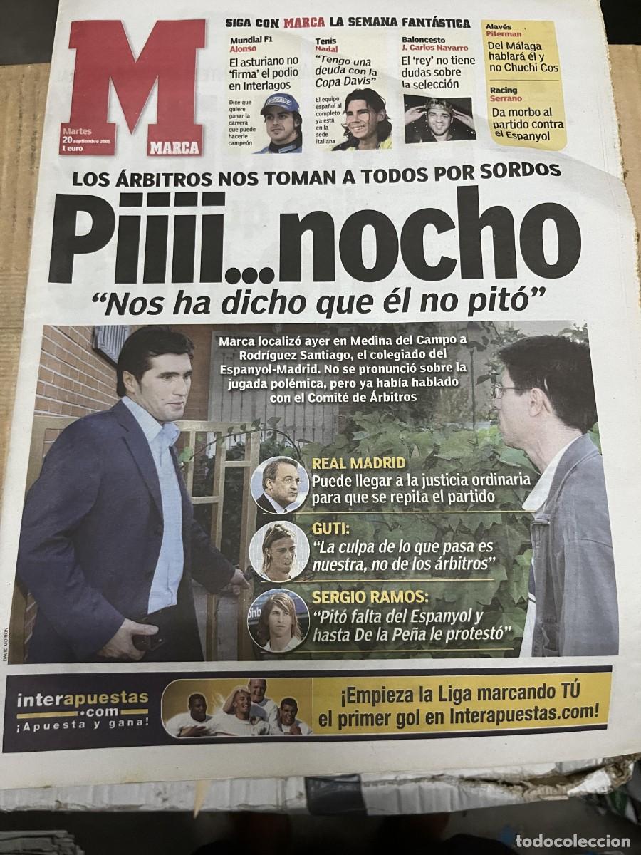 Coleccionismo deportivo: MARCA (20-9-2005) FERNANDO ALONSO NADAL CARLOS NAVARRO MEDINA DEL CAMPO RONALDINHO JACKIE STEWART