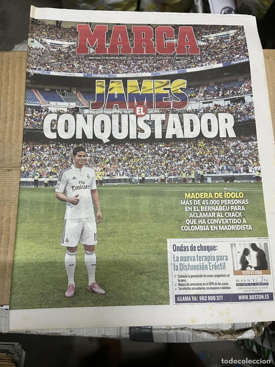 Coleccionismo deportivo: MARCA (23-7-2014) PRESENTACION FICHAJE JAMES RODRIGUEZ REAL MADRID JAN OBLAK ROSELL