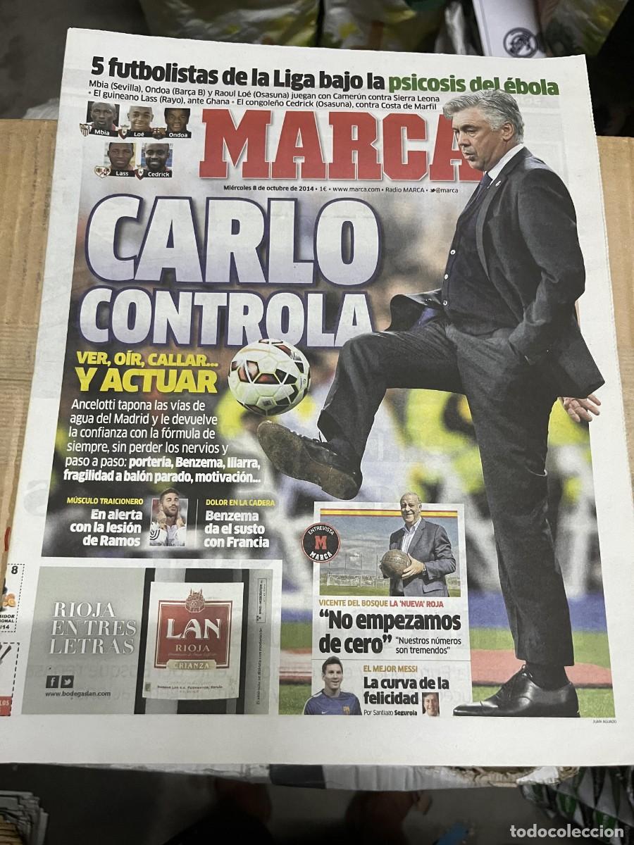 Coleccionismo deportivo: MARCA (8-10-2014) CARLO ANCELOTTI VICENTE DEL BOSQUE ESPA&Ntilde;A SELECCION SERGIO RAMOS