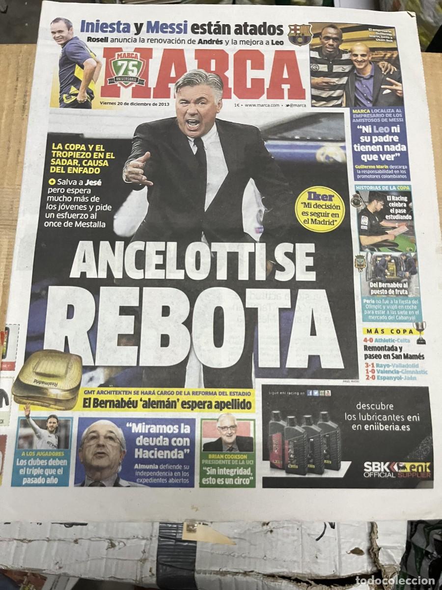 Coleccionismo deportivo: MARCA (20-12-2013) INIESTA MESSI ANCELOTTI USAIN BOLT ROSELL IKER CASILLAS COPA ATHLETIC 4-0 CELTA