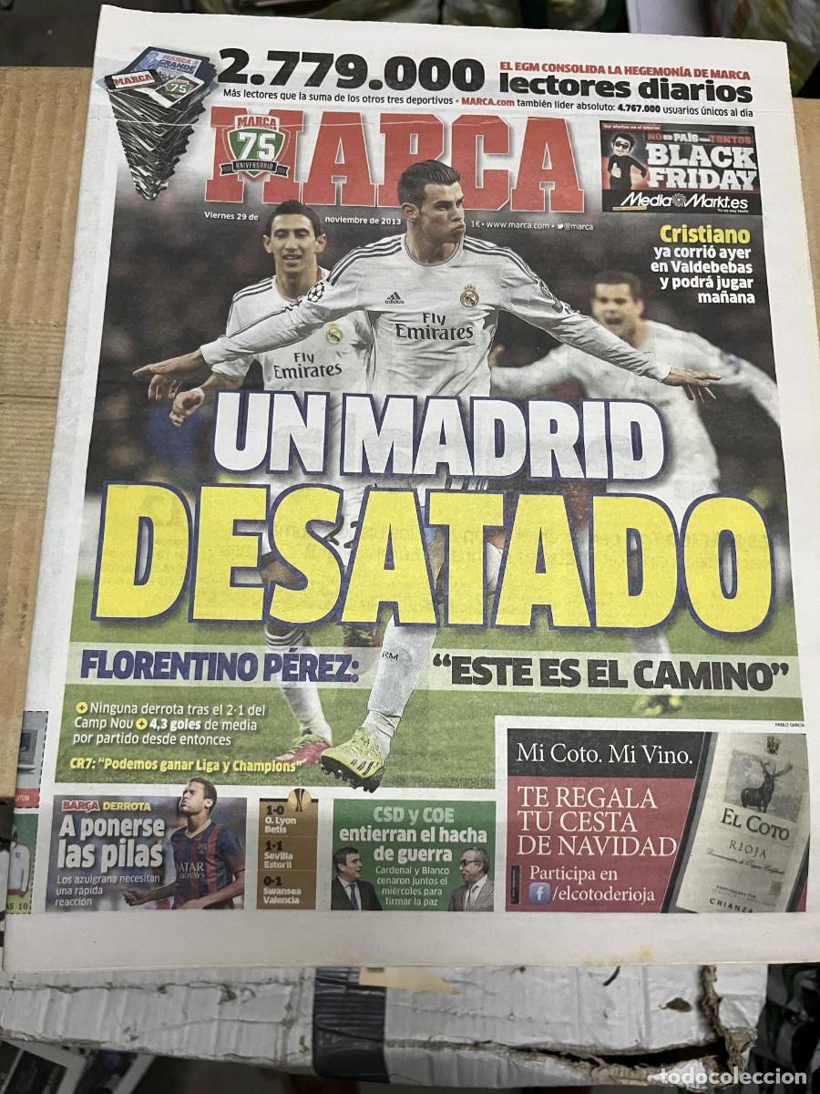 Coleccionismo deportivo: MARCA (29-11-2013) BALE REAL MADRID CRISTIANO RONALDO FLORENTINO PEREZ PEDRO BARCELONA CSD COE