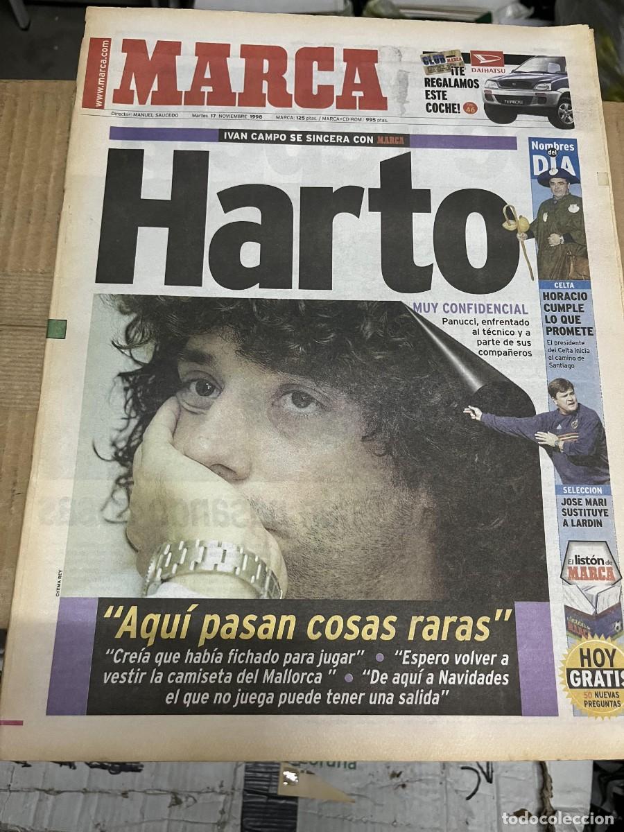 Coleccionismo deportivo: MARCA (17-11-1998) REAL MADRID IVAN CAMPO ESPA&Ntilde;A JOSE MARI HORACIO CELTA VIGO