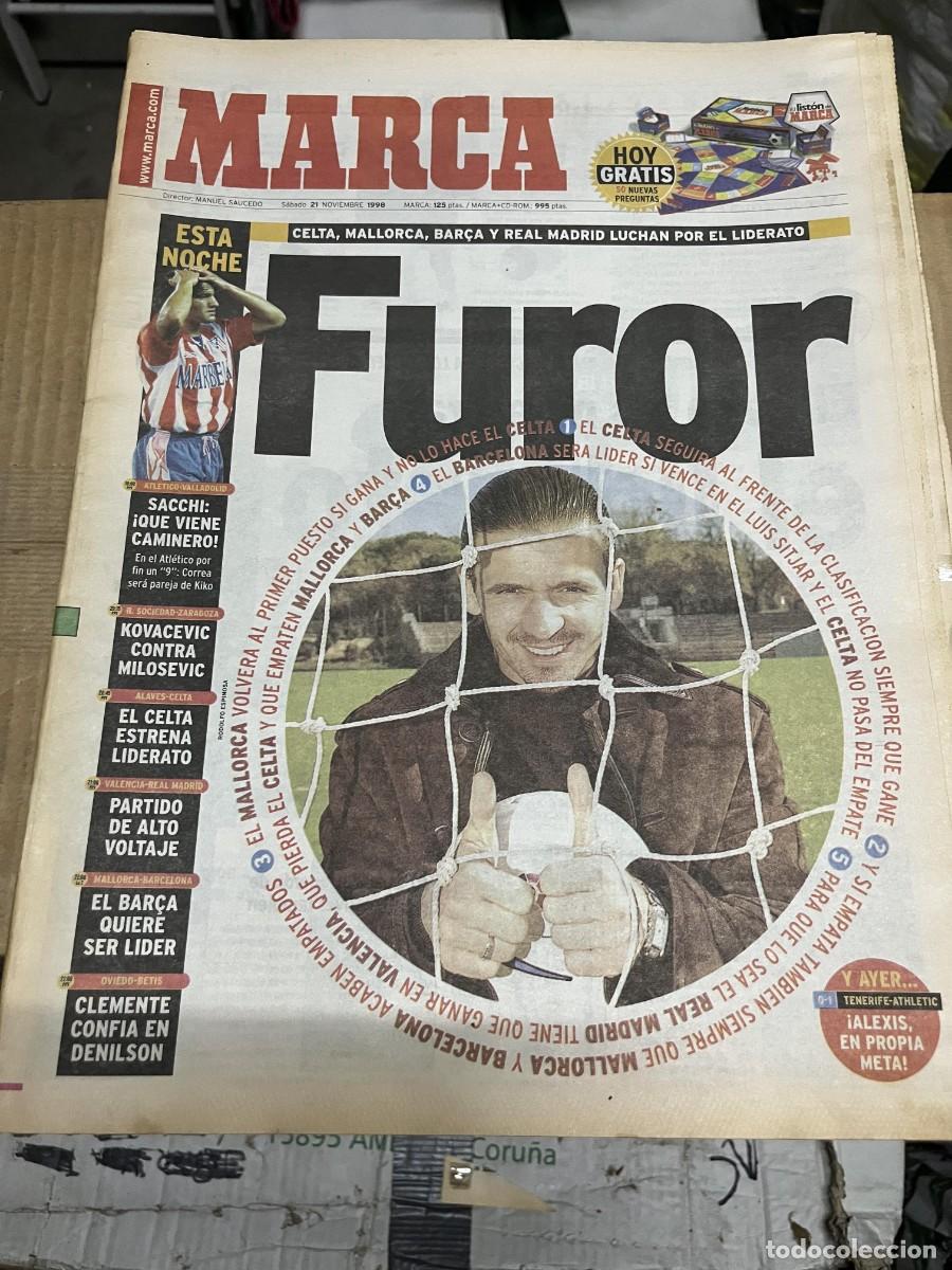 Coleccionismo deportivo: MARCA (21-11-1998) MIJATOVIC HOY ATLETICO VALLADOLID CAMINERO JORNADA LIGA ALAVES CELTA
