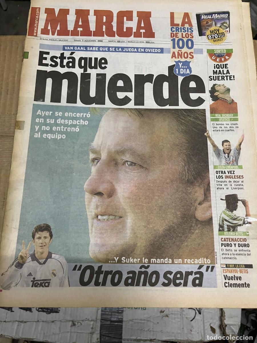 Coleccionismo deportivo: MARCA (7-11-1998) SUKER VAN GAAL SORTEO REAL SOCIEDAD ATLETICO MADRID CELTA LIVERPOOL BOLONIA BETIS