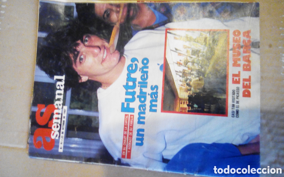 Coleccionismo deportivo: As semanal, n&deg; 91. 25-10-1987. Paulo Jorge do Santos Futre. Museo del F. C. Barcelona. Los Nuggets.