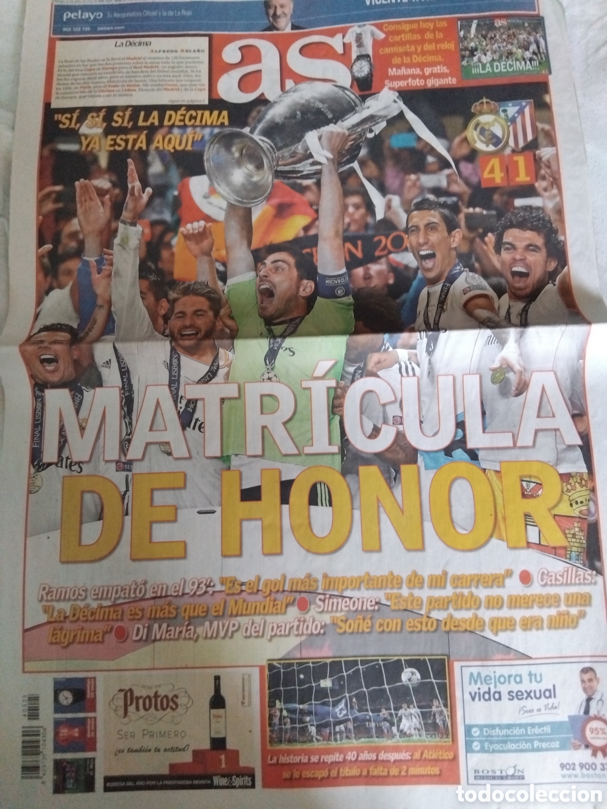 Sammelleidenschaft Sport: Gr Periodico decima Real Madrid 2014