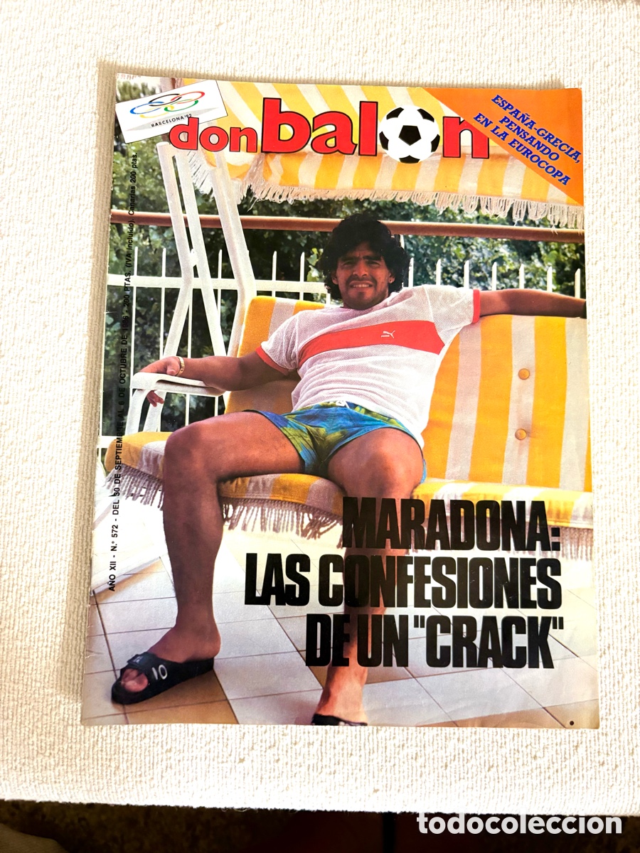 Coleccionismo deportivo: - JOYA - MARADONA Revista Don Bal&oacute;n N&ordm; 572 (1986) - Especial Maradona, M&aacute;gico Gonz&aacute;lez, Selecci&oacute;n.