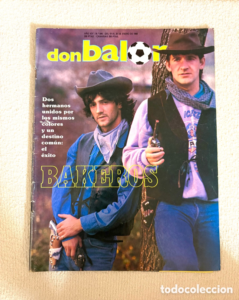 Coleccionismo deportivo: - JOYA - Revista Don Bal&oacute;n N&ordm; 640 (1988) - Especial Hermanos Bakero, Landaburu- NO VISTA EN A&Ntilde;OS