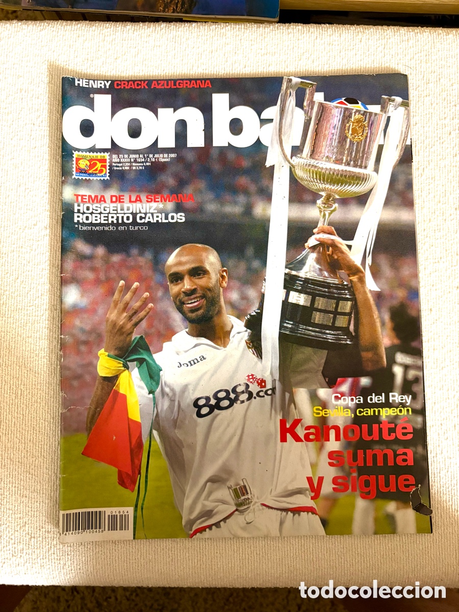 Coleccionismo deportivo: REVISTA DON BALON N&ordm; 1654 ESPECIAL SEVILLA FC CAMPEON COPA DEL REY 06 07 POSTER 2006/2007