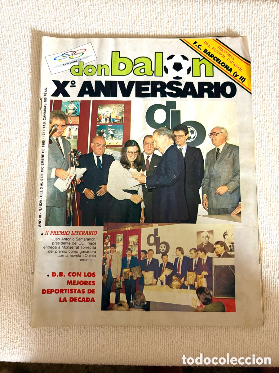 Coleccionismo deportivo: REVISTA DON BALON N&ordm; 529 1985 FASCICULO HISTORIA FUTBOL ESPA&Ntilde;OL FC BARCELONA CAPITULO 43 2&ordf; PARTE