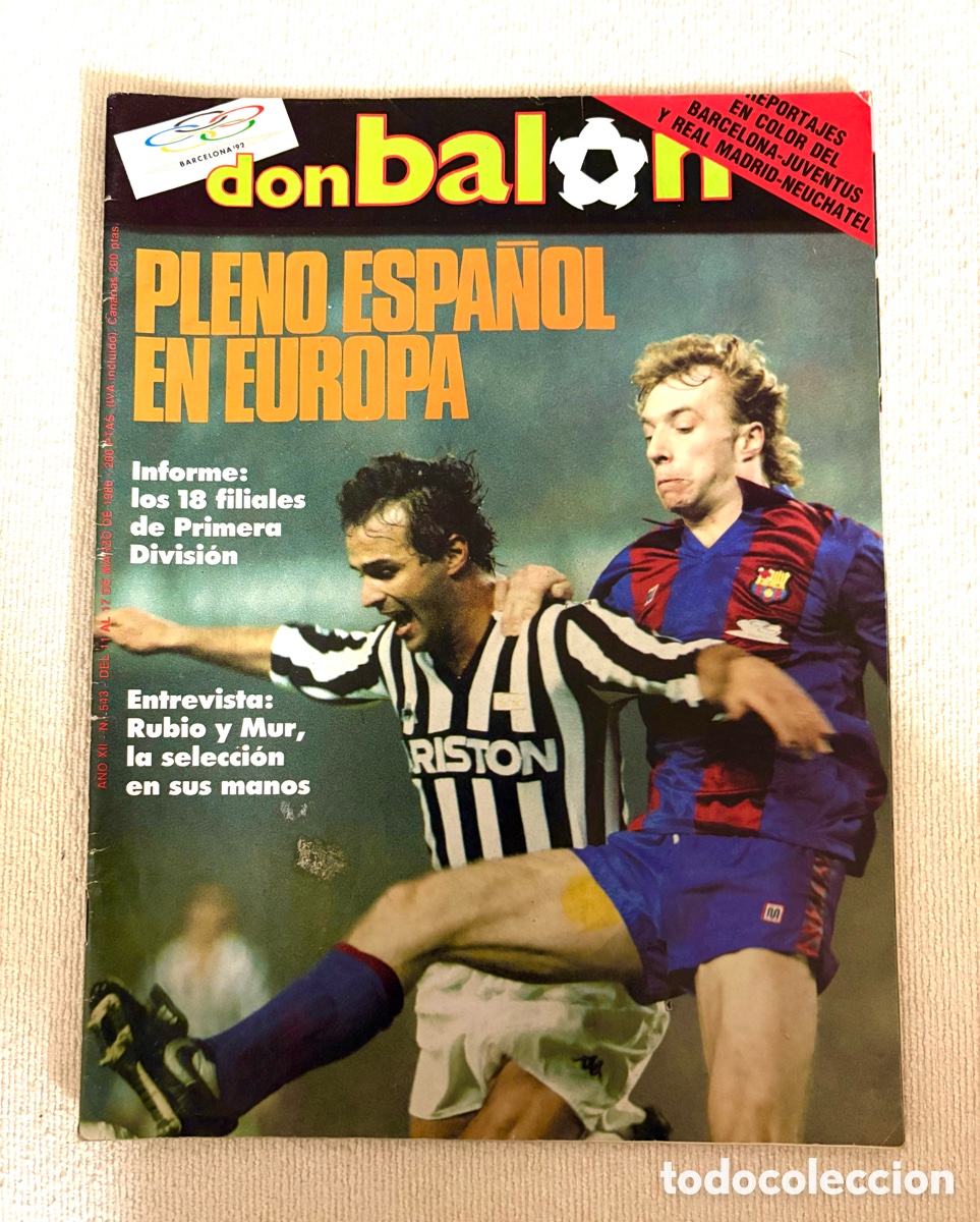 Coleccionismo deportivo: Don bal&oacute;n 543 - Poster Juventus - Valencia - Valladolid - Copas Europeas - Madrid - Basket Recopa