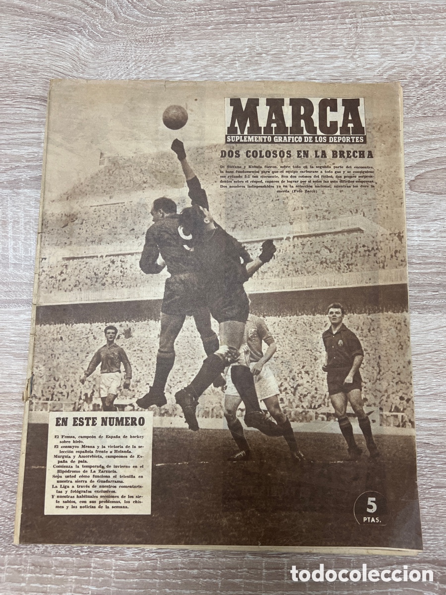 Coleccionismo deportivo: MARCA 740 (05/02/1957)