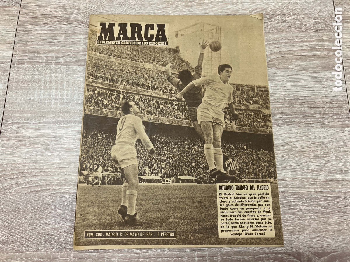 Coleccionismo deportivo: MARCA 806 (13/05/1958)