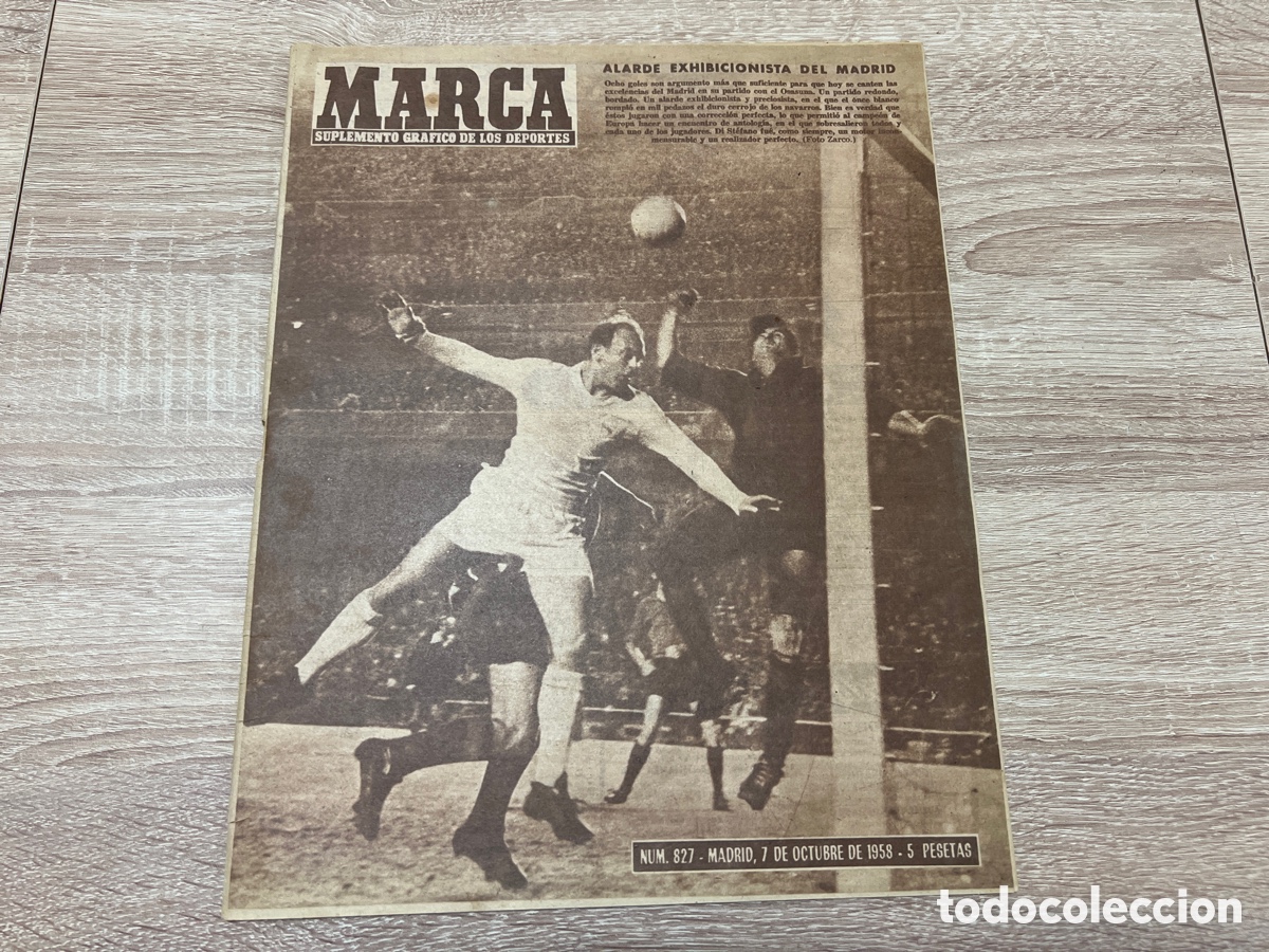 Coleccionismo deportivo: MARCA 827 (07/10/1958)