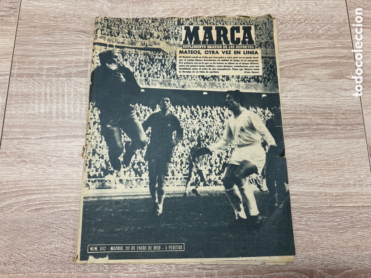 Coleccionismo deportivo: MARCA 842 (20/01/1959)
