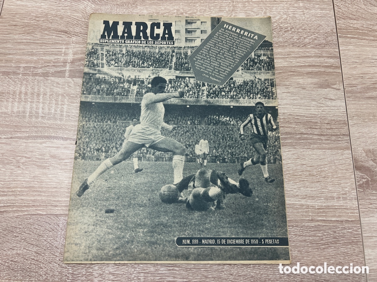 Coleccionismo deportivo: MARCA 889 (15/12/1959) FC BARCELONA v SEL BELGRADO COPA FERIAS JORNADA LIGA UEFA