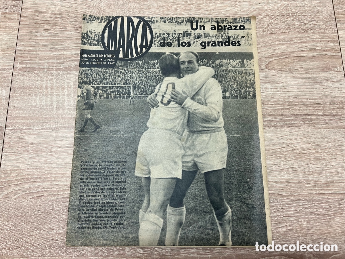 Coleccionismo deportivo: MARCA 1.003 (20/02/1962) PUSKAS DI STEFANO JORNADA LIGA