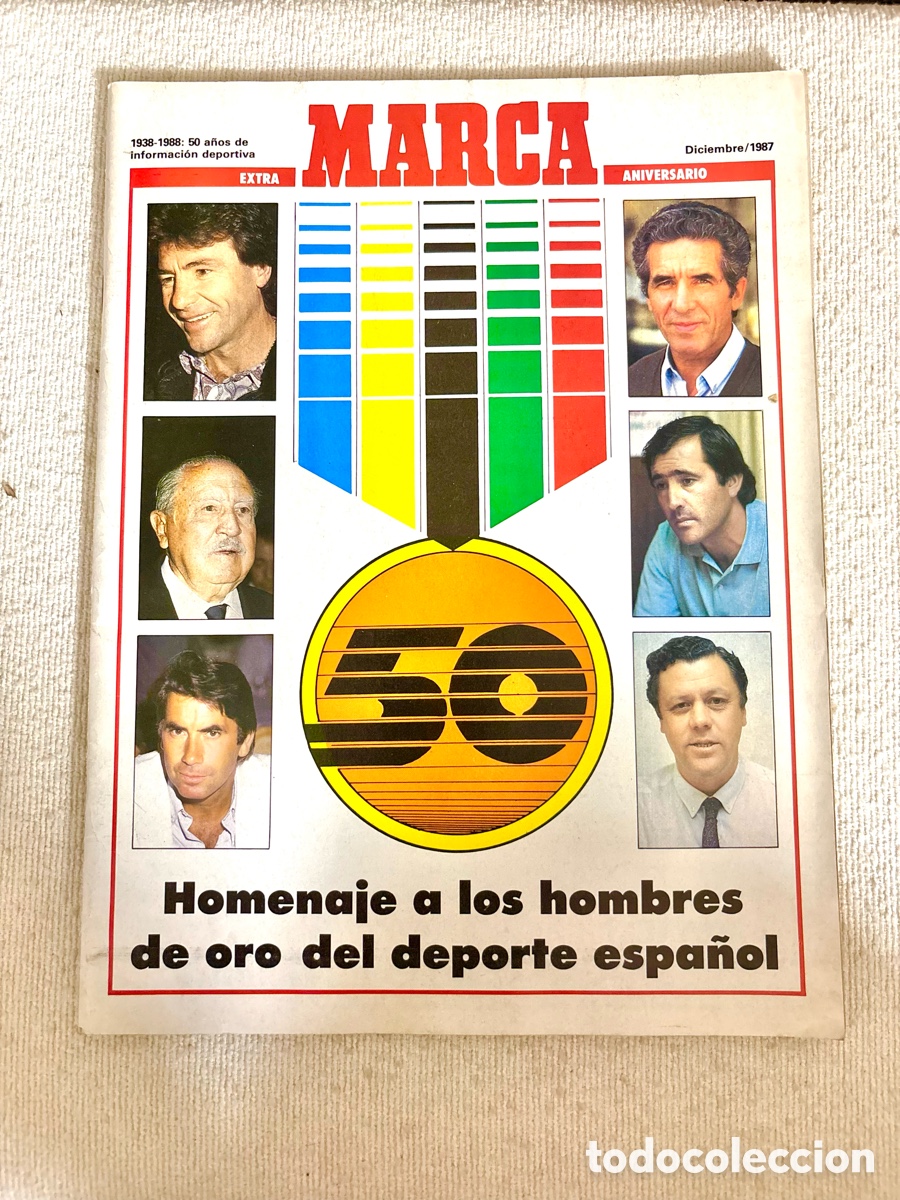 Coleccionismo deportivo: Extra Aniversario del Diario MARCA, publicado en diciembre de 1987 para conmemorar sus 50 a&ntilde;os .