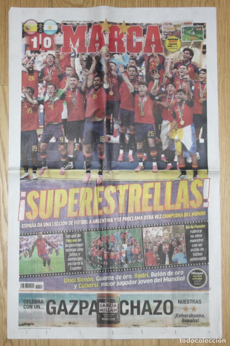 Coleccionismo deportivo: MARCA 20 Julio 2026 - ESPA&Ntilde;A CAMPEONA DEL MUNDO - Mundial Seleccion Espa&ntilde;ola Futbol