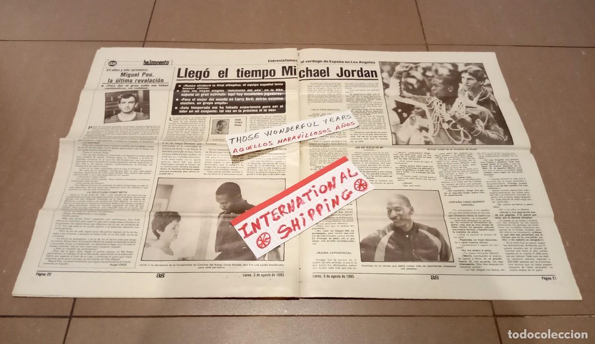 Coleccionismo deportivo: PERIODICO NEWSPAPER DEPORTES SPORTS DIARIO AS DEPORTIVO # 5.542 MICHAEL JORDAN ROOKIE 5 AGOSTO 1985