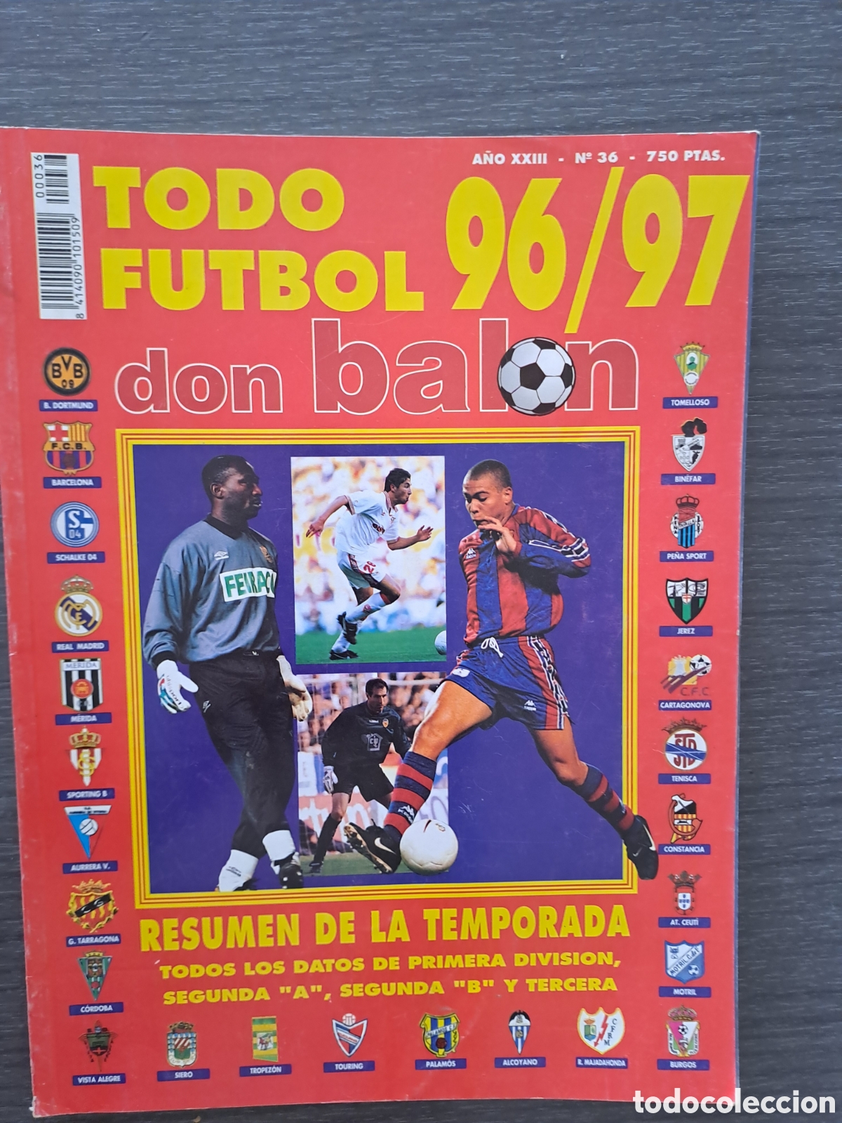 Coleccionismo deportivo: Todo F&uacute;tbol Don Bal&oacute;n 96-97 Todo F&uacute;tbol Don Bal&oacute;n correspondiente a la temporada 1996-97