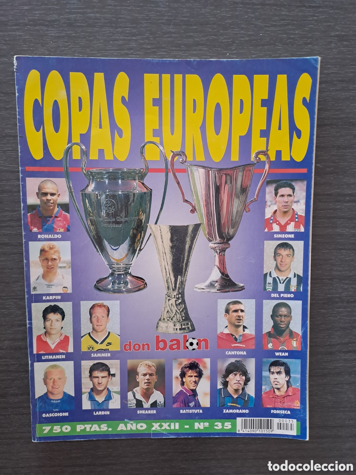 Coleccionismo deportivo: Don Bal&oacute;n Extra n&ordm; 35 Copas Europeas Don Bal&oacute;n Extra n&ordm; 35, dedicado a las Copas Europeas.