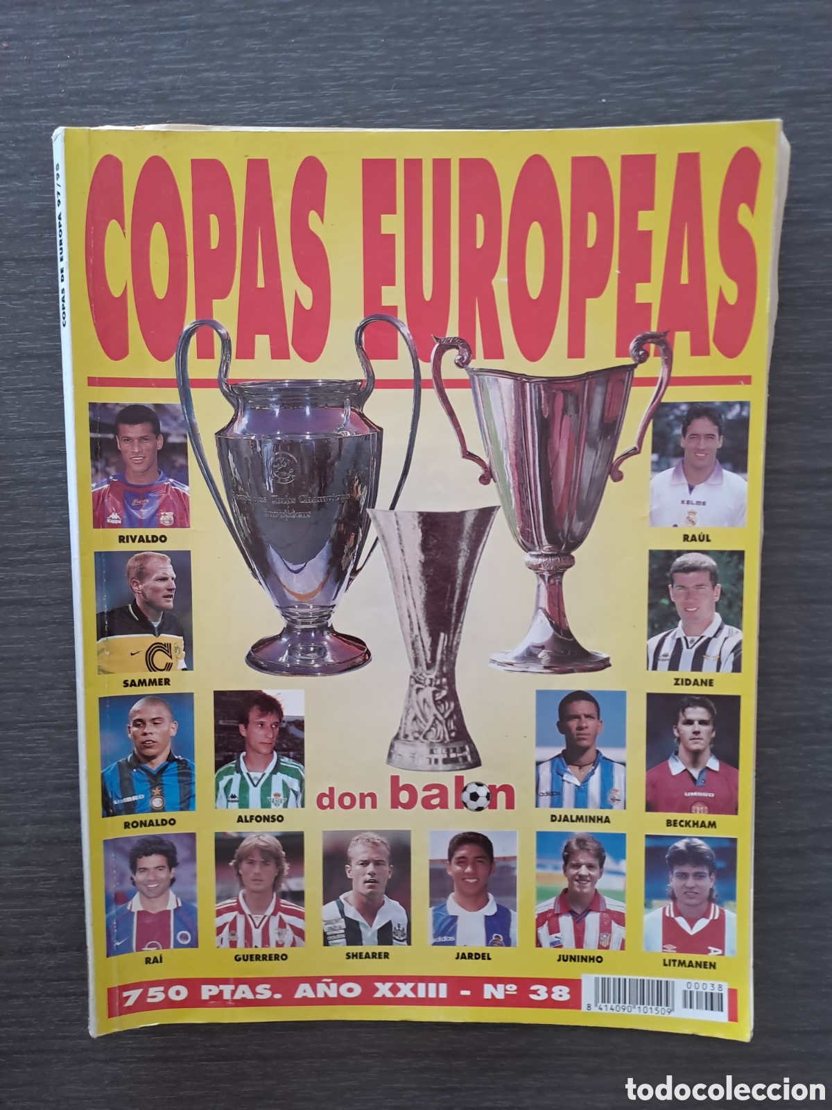 Coleccionismo deportivo: Don Bal&oacute;n Extra n&ordm; 38 Copas Europeas 97-98 Don Bal&oacute;n Extra n&ordm; 38, dedicado a las Copas Europeas