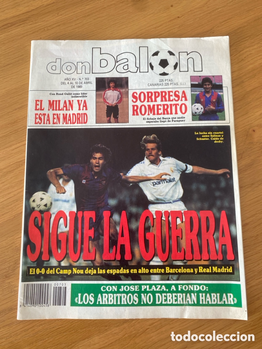 Coleccionismo deportivo: Don bal&oacute;n 703 - Copas Europeas - Mil&aacute;n - Sredets CSKA Sof&iacute;a - Real Sociedad - Bar&ccedil;a vs Madrid