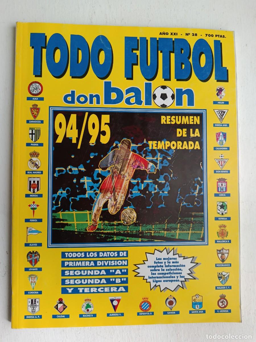 Coleccionismo deportivo: Todo F&uacute;tbol&rdquo; de la revista Don Bal&oacute;n temporadad 94/95 (n&uacute;mero 28)