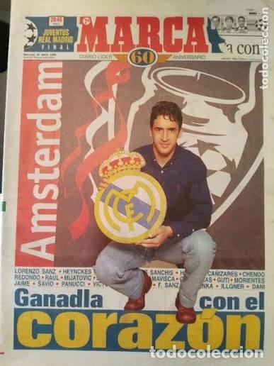 Coleccionismo deportivo: DIARIO MARCA. 60 ANIVERSARIO. 20 MAYO 1998. FINAL COPA EUROPA PREVIO. REAL MADRID