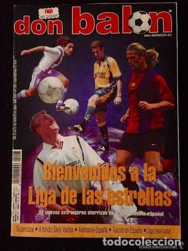 Coleccionismo deportivo: REVISTA FUTBOL DON BALON 1297 AGOSTO 2000. La liga de las estrellas portada. Buen estado