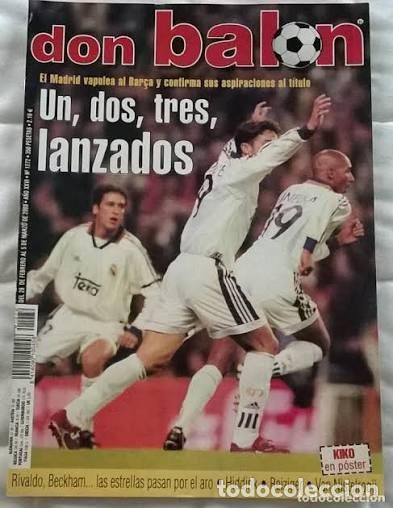 Coleccionismo deportivo: REVISTA FUTBOL DON BALON N&ordm; 1272- MARZO 2000 - POSTER KIKO