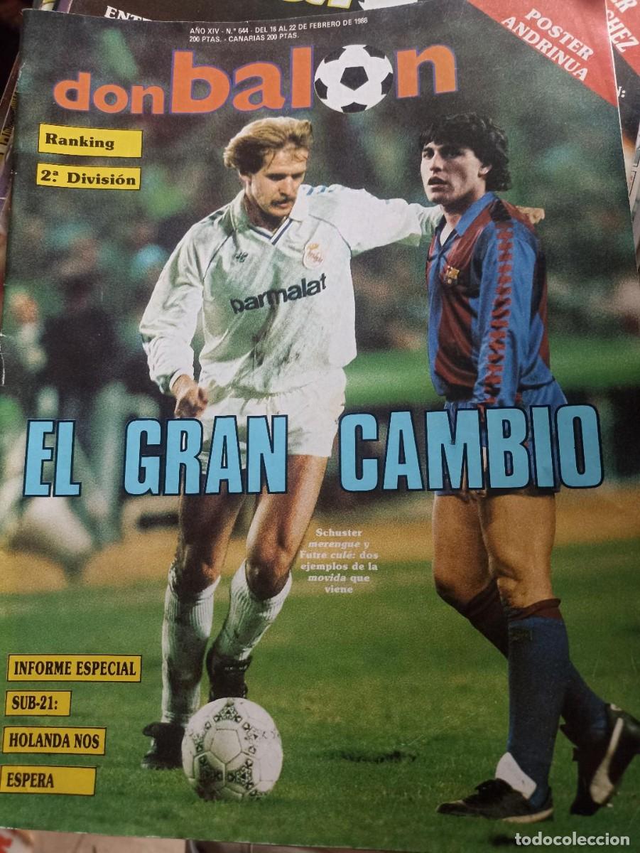 Coleccionismo deportivo: REVISTA DON BALON N&ordm; 644 FEBRERO 1988. SCHUSTER REAL MADRID Y FUTRE EN PORTADA. BUEN ESTADO