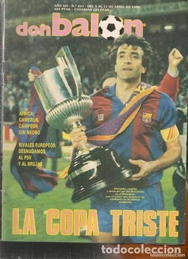 Coleccionismo deportivo: REVISTA DON BALON ESPECIAL N&ordm; 651 ABRIL 1988. ALEXANCO, COPA AFRICA, BARCELONA, REAL MADRID