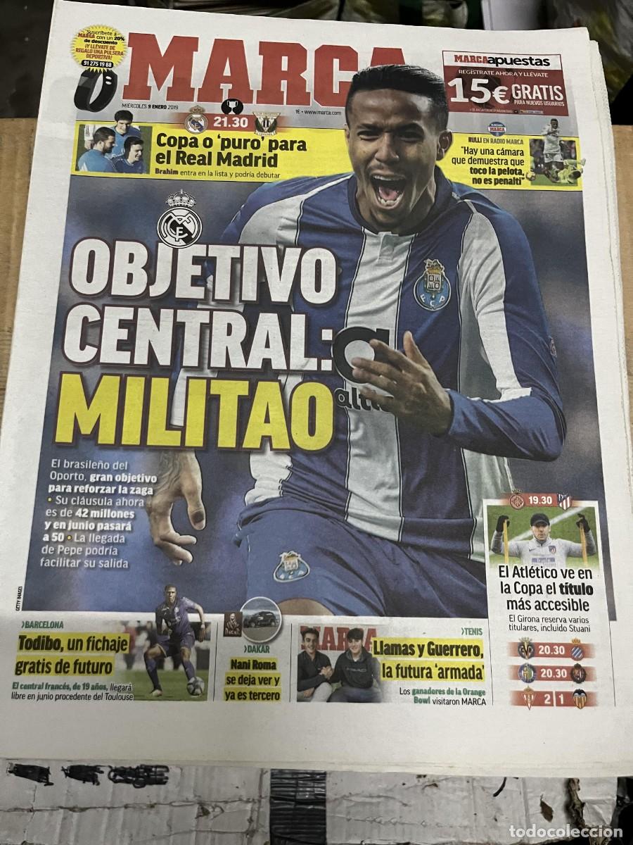 Coleccionismo deportivo: MARCA (9-1-2019) HOY COPA REAL MADRID LEGANES POSIBLE FICHAJE MILITAO TODIBO BARCELONA