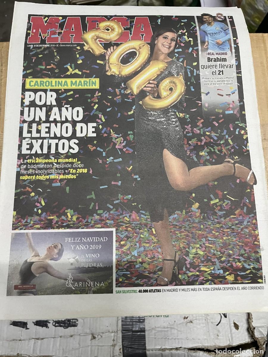 Coleccionismo deportivo: MARCA (31-12-2018) CAROLINA MARIN BRAHIM REAL MADRID SAN SILVESTRE VALLECANA