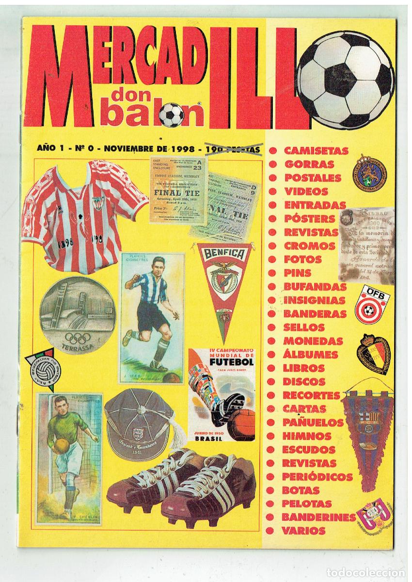 Coleccionismo deportivo: MERCADILLO DON BAL&Oacute;N. N&ordm; 0. NOVIEMBRE 1998.(B/34.2 RUM)