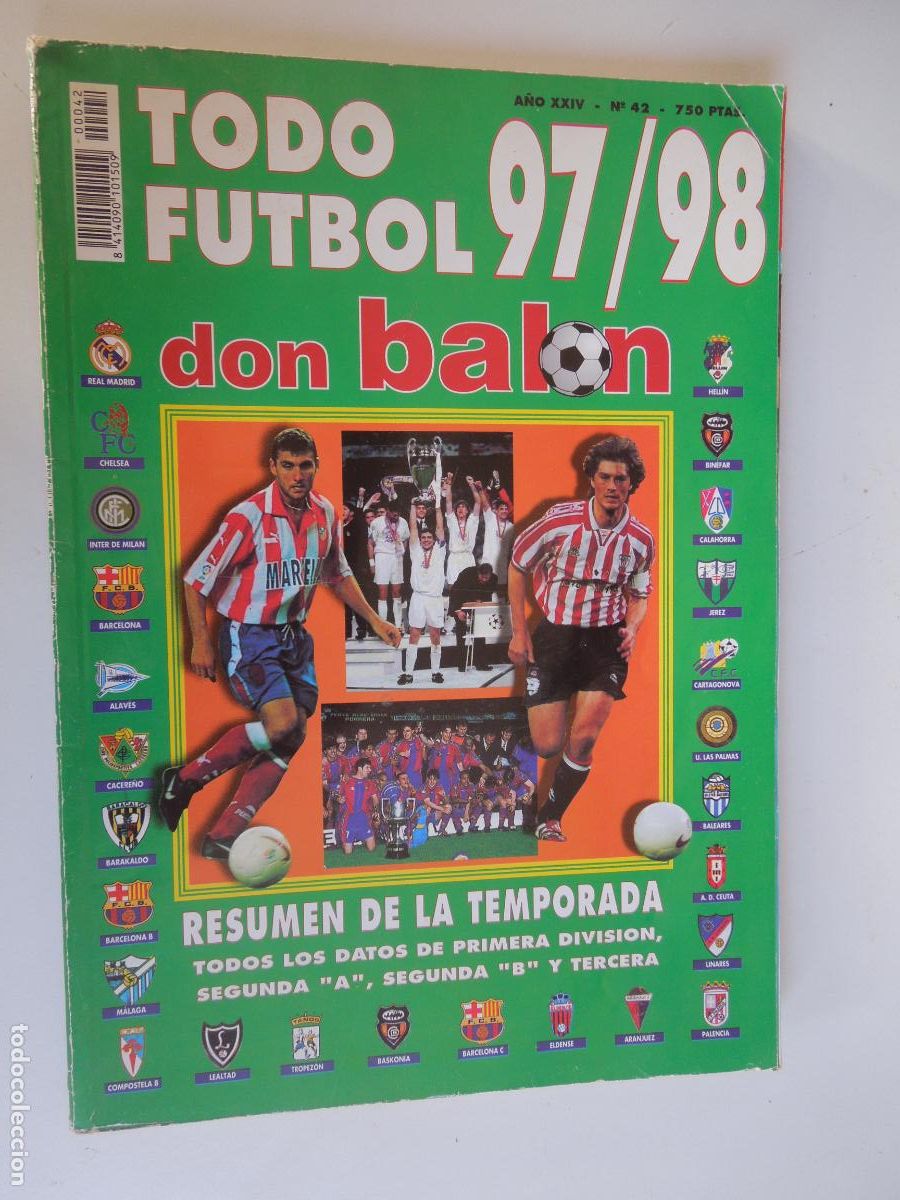 Coleccionismo deportivo: DON BALON - TODO FUTBOL N&ordm; 42 97/98 - RESUMEN DE LA TEMPORADA