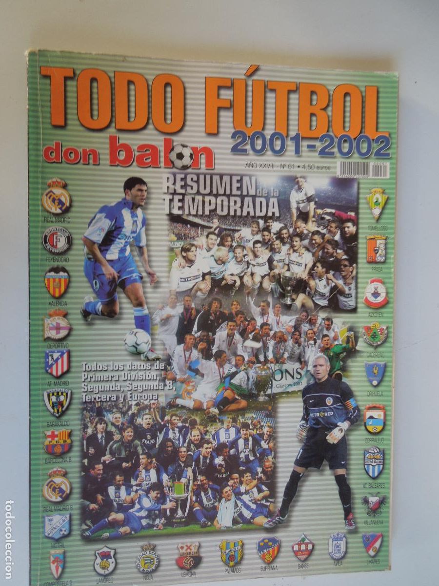 Coleccionismo deportivo: DON BALON - TODO FUTBOL N&ordm; 61- 2001-2002 - RESUMEN DE LA TEMPORADA