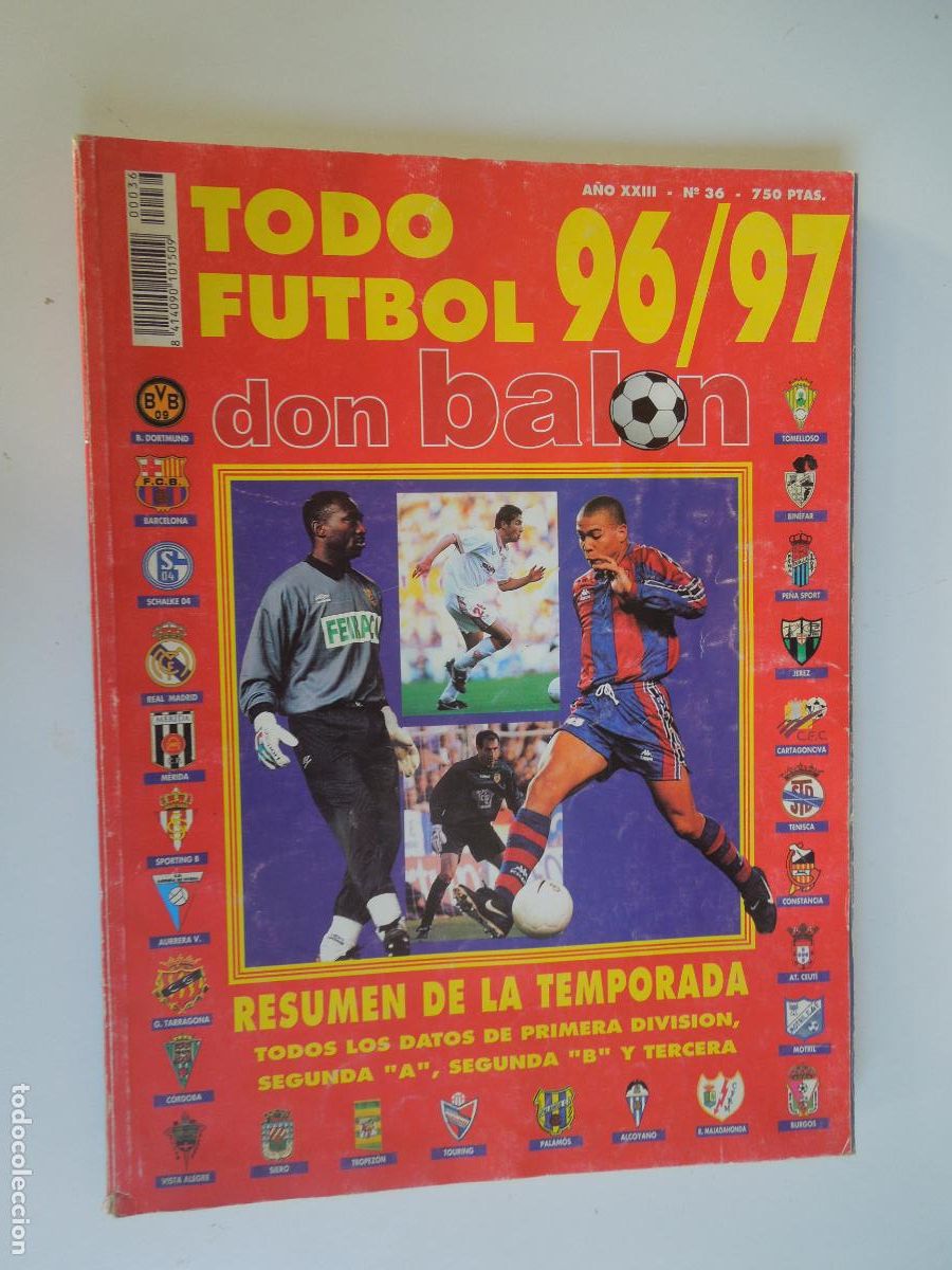 Coleccionismo deportivo: DON BALON - TODO FUTBOL N&ordm; 36- 96/97 - RESUMEN DE LA TEMPORADA