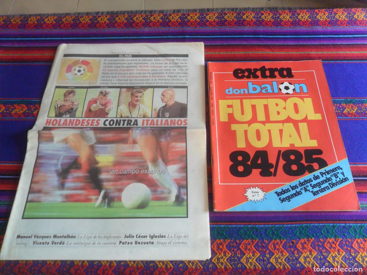 Coleccionismo deportivo: EXTRA DON BAL&Oacute;N N&ordm; 7 FUTBOL TOTALL 84 85. REGALO EXTRA LIGA TEMPORADA 98 99 EL PA&Iacute;S.